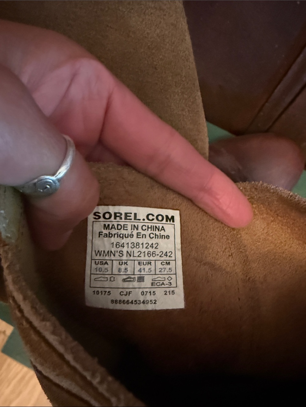 Women’s SOREL leather and suede boots 10.5 - Picture 9 of 9